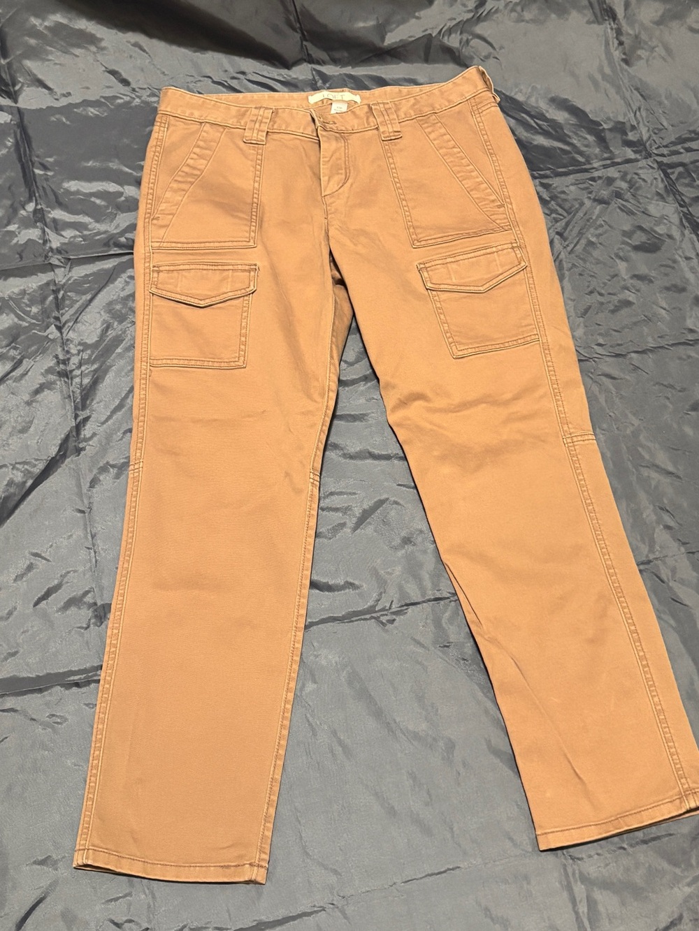 LOFT Marisa Rust-Tan Cargo Pants